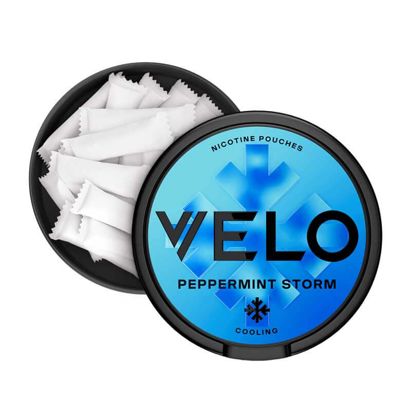 Velo Peppermint Storm Slim Nicotine Pouches - Intense (11mg)