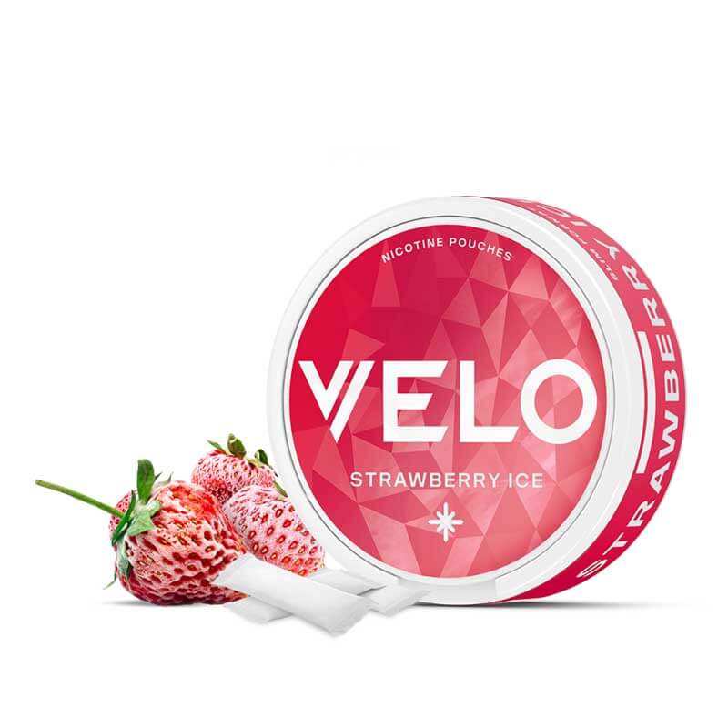 Velo Strawberry Ice Slim Nicotine Pouches - Original (10mg)